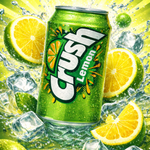 Gaseosa en lata Crush Lemon